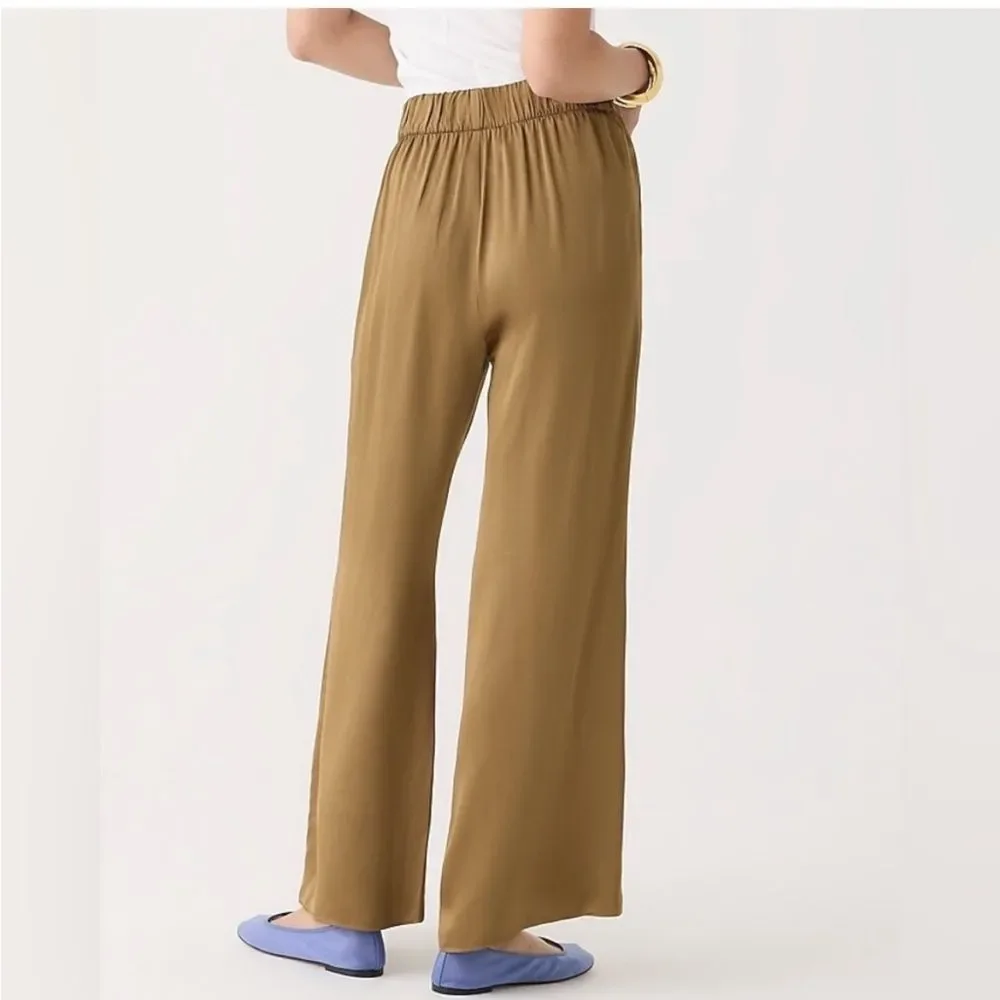J Crew Collection Astrid wide-leg pant in luster crepe BR786 Size 12